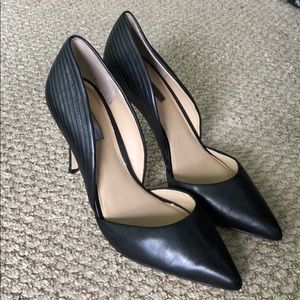 BCBGeneration Black Leather Pumps